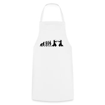 Kendo Evolution Kendo Fighter - Cooking Apron - white - Front - AI Model Male 185 dark (185cm)