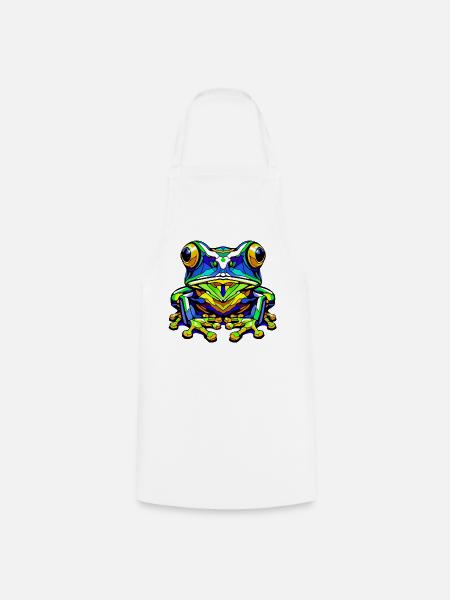 Frosch - Kochschürze - Weiß