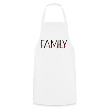 Family - Cooking Apron - white - Front - AI Model Male 185 dark (185cm)