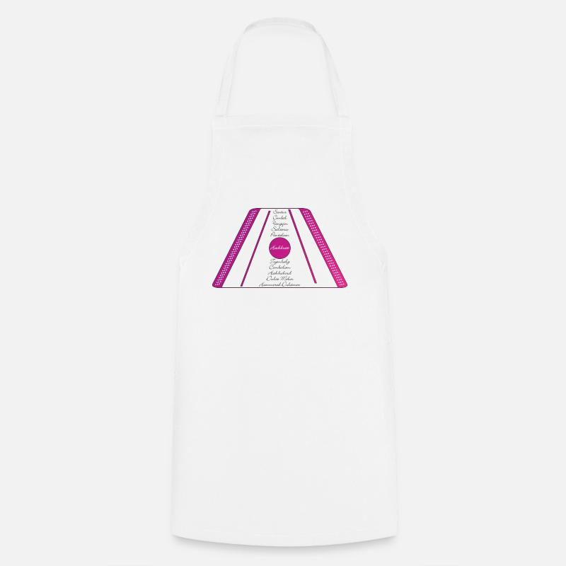 dulcimer pourpre rose - Tablier de cuisine - blanc