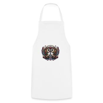 Hiboux mon hibou de la Saint-Valentin - Tablier de cuisine - blanc - Devant - AI Model Male 185 dark (185cm)