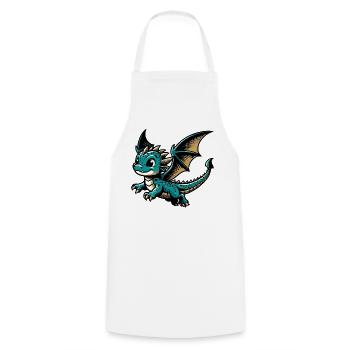 Dragon - Cooking Apron - white - Front - AI Model Male 185 dark (185cm)
