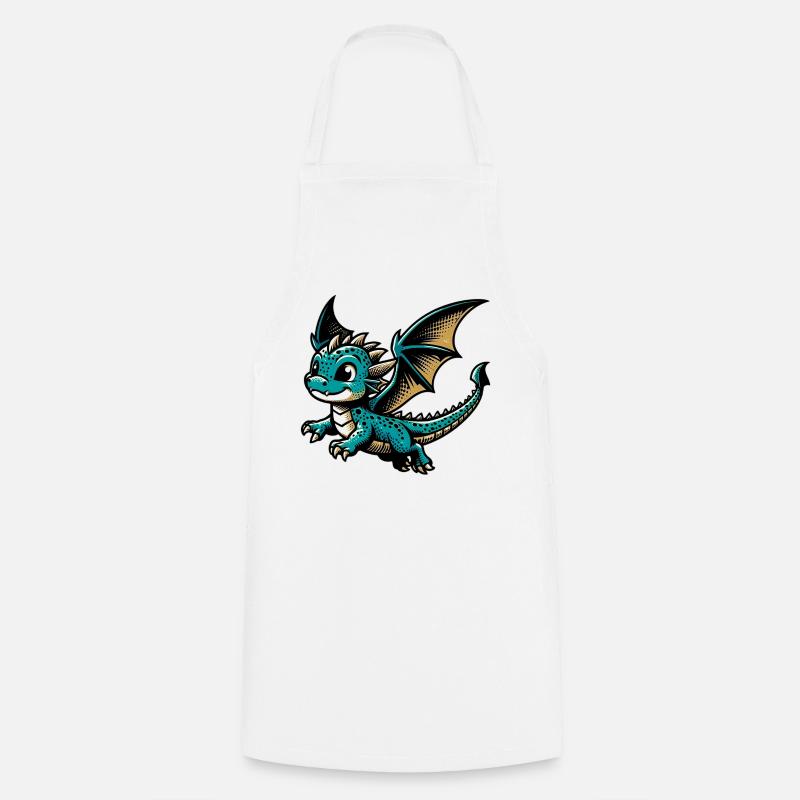 Dragon - Tablier de cuisine - blanc