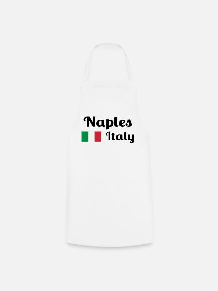 Neapel Italia - Stilvolle Drucke - Kochschürze - Weiß