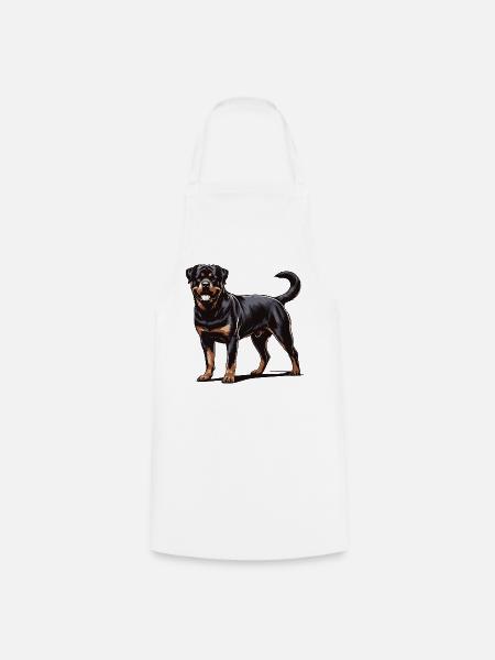 Rottweiler - Kochschürze - Weiß