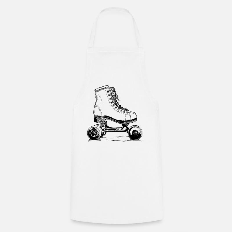 Rollerskates - Kochschürze - Weiß