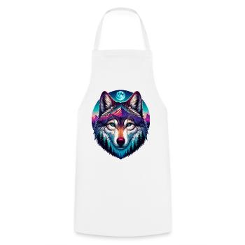 Loup - Tablier de cuisine - blanc - Devant - AI Model Male 185 dark (185cm)