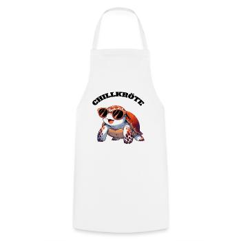 Chill Toad Turtle - Cooking Apron - white - Front - AI Model Male 185 dark (185cm)