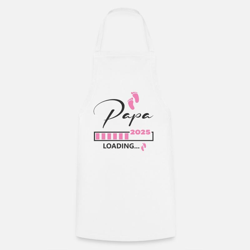 Papa 2025 loading - Cooking Apron - white