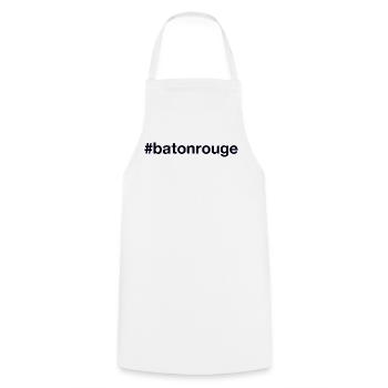 BATON ROUGE Hashtag - Kochschürze - Weiß - Vorne - AI Model Male 185 dark (185cm)