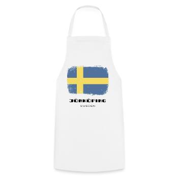 Jönköping /// Suède /// Sverige /// Schweden - Tablier de cuisine - blanc - Devant - AI Model Male 185 dark (185cm)