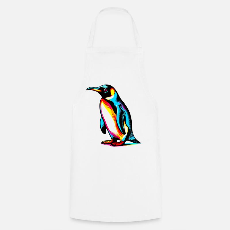 Pinguin - Kochschürze - Weiß