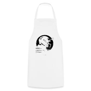 Football Spieler - Kochschürze - Weiß - Vorne - AI Model Male 185 dark (185cm)