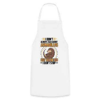 Armadillo Armadillo Talk about Armadillo - Cooking Apron - white - Front - AI Model Male 185 dark (185cm)