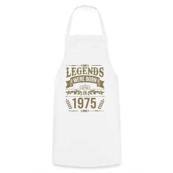 Birthday Legends Year 1975 - Cooking Apron - white - Front - AI Model Male 185 dark (185cm)