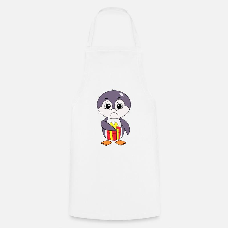 Pingouin élégant, polyvalent pour chaque instant - Tablier de cuisine - blanc