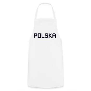 POLSKA Poland - Kochschürze - Weiß - Vorne - AI Model Male 185 dark (185cm)