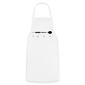 Dart Explanation Anatomy Dart Design - Cooking Apron - white - Front - AI Model Male 185 dark (185cm)