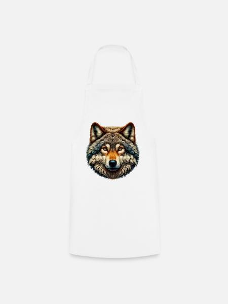 Wolf - Kochschürze - Weiß