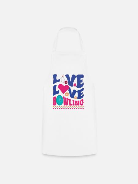 Leben, Liebe, Bowling - Kochschürze - Weiß