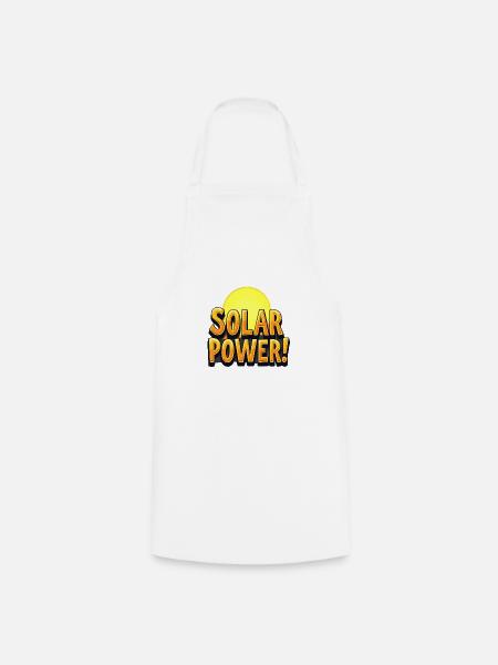 Solar Power! - Kochschürze - Weiß