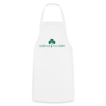 Kiss Me Im Irish - Cooking Apron - white - Front - AI Model Male 185 dark (185cm)