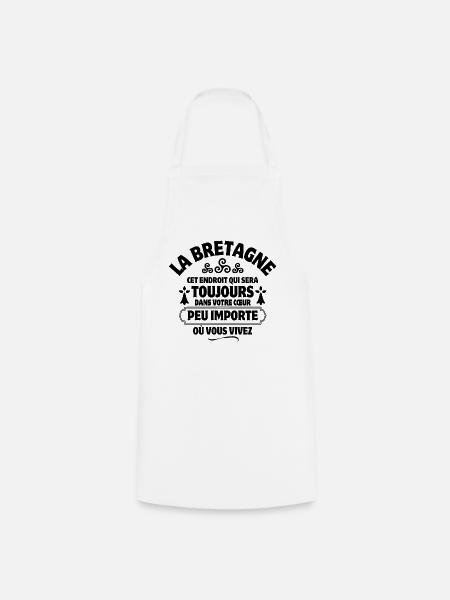 Bretagne, Breton, celte, je suis Breton - Tablier de cuisine - blanc