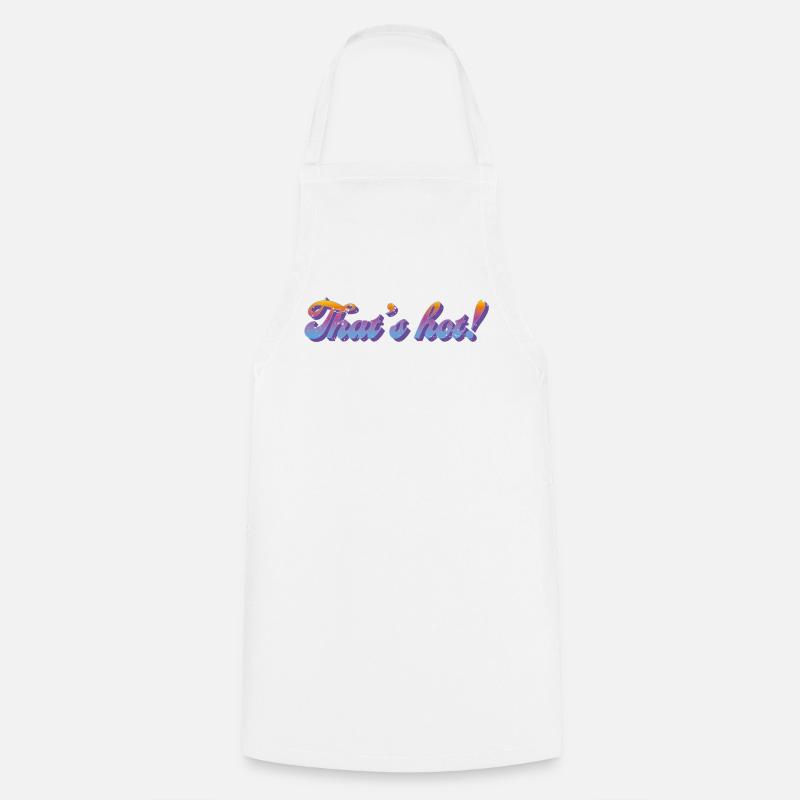 That’s hot! – Retro Gradient Style - Kochschürze - Weiß