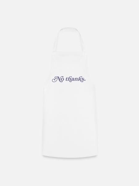 Non merci. - Tablier de cuisine - blanc
