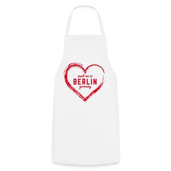 Berlin Deutschland Fan Flagge Design T Shirt - Kochschürze - Weiß - Vorne - AI Model Male 185 dark (185cm)