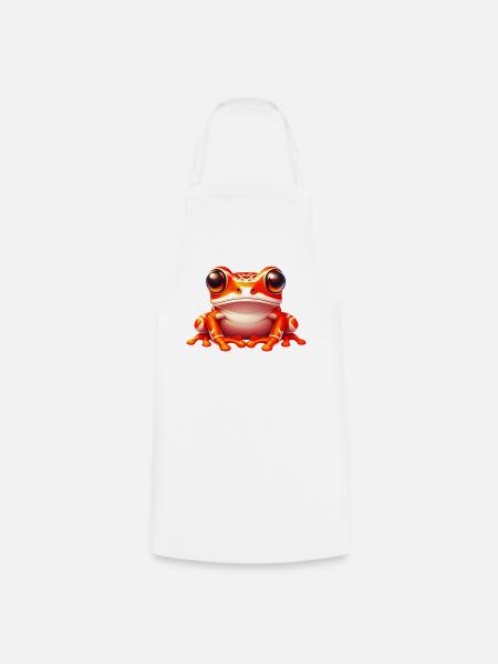Frosch - Kochschürze - Weiß