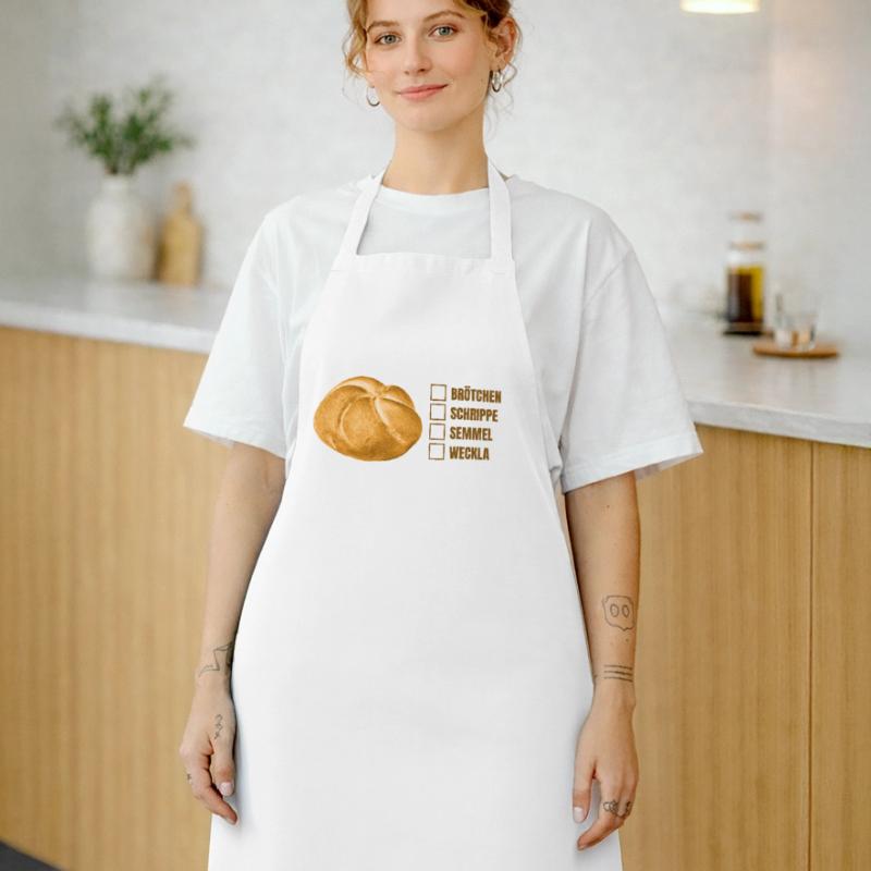 Bread roll or roll? – Fun dialect design Cooking Apron