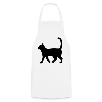 Dachshund Silhouette – Classic Dog Motif - Cooking Apron - white - Front - AI Model Male 185 dark (185cm)