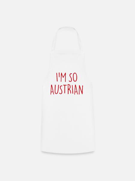 I'M SO AUSTRIAN Österreich - Kochschürze - Weiß
