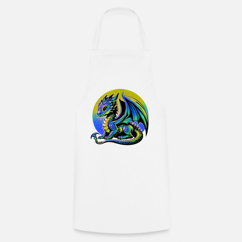 Dragon - Tablier de cuisine - blanc