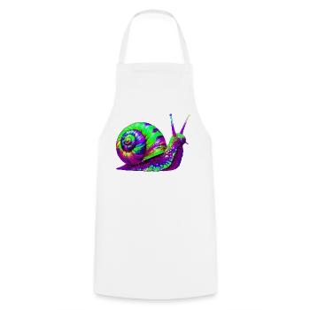 Escargot - Tablier de cuisine - blanc - Devant - AI Model Male 185 dark (185cm)
