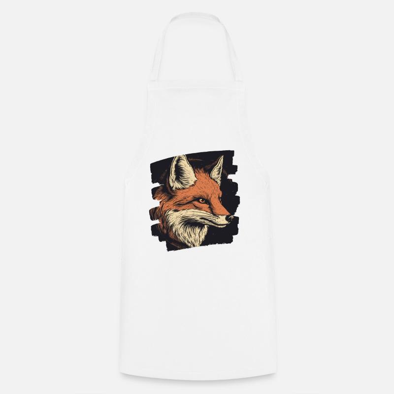 Renard - Tablier de cuisine - blanc