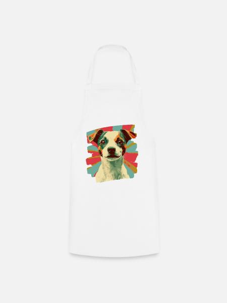 Jacky Russell - Kochschürze - Weiß