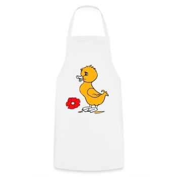 Poussins de Pâques Joyeuses Pâques - Tablier de cuisine - blanc - Devant - AI Model Male 185 dark (185cm)