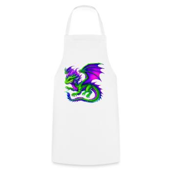 Dragon - Cooking Apron - white - Front - AI Model Male 185 dark (185cm)