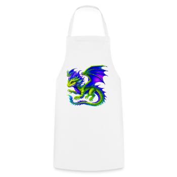 Dragon - Cooking Apron - white - Front - AI Model Male 185 dark (185cm)