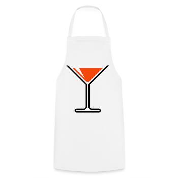 XUrlaubspass (Orange) - Tablier de cuisine - blanc - Devant - AI Model Male 185 dark (185cm)