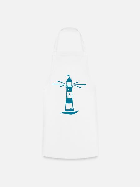Leuchtturm Nordsee - Kochschürze - Weiß