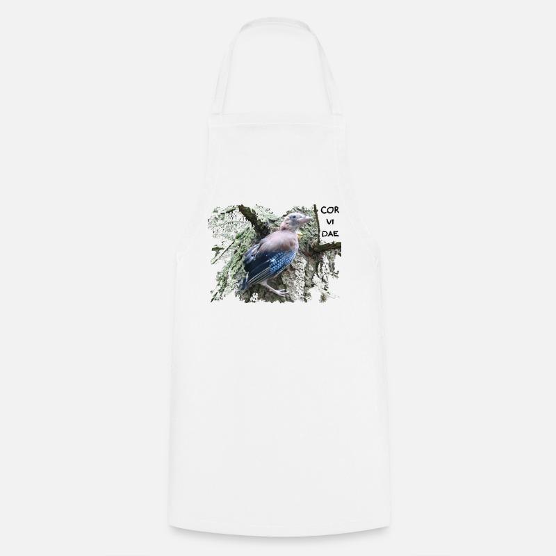 Jay Corvidae - Cooking Apron - white