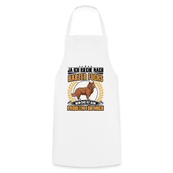 Harz Fox Smell of Old German Herding Dog - Cooking Apron - white - Front - AI Model Male 185 dark (185cm)