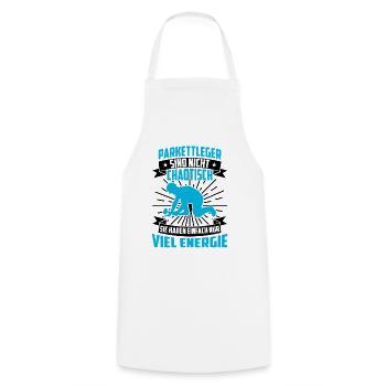 Le parquet n’est pas un carrelage chaotique - Tablier de cuisine - blanc - Devant - AI Model Male 185 dark (185cm)