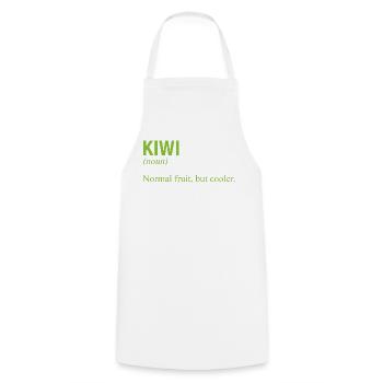 KIWI - Tablier de cuisine - blanc - Devant - AI Model Male 185 dark (185cm)