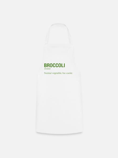 BROCCOLI Brokkoli - Kochschürze - Weiß