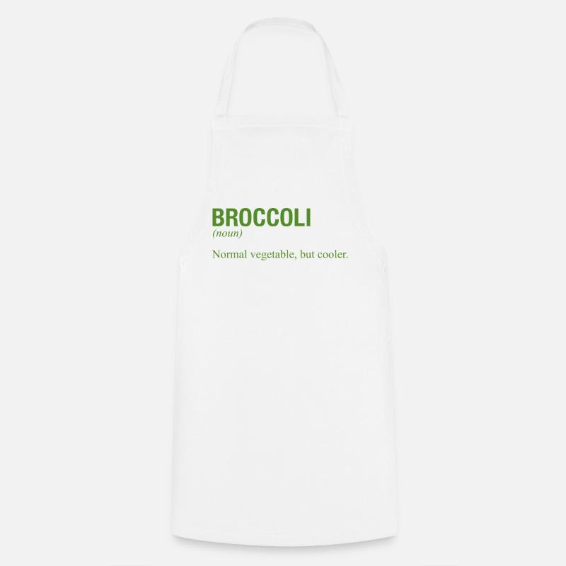 BROCCOLI Brokkoli - Kochschürze - Weiß