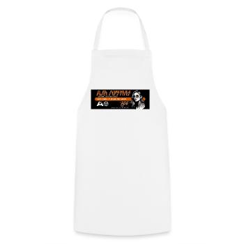 ai shock treatment a06 - Cooking Apron - white - Front - AI Model Male 185 dark (185cm)